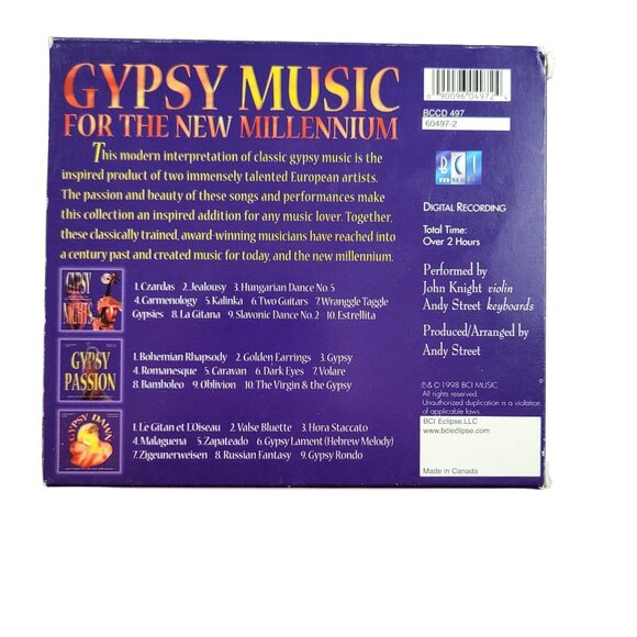 Gypsy Music for the new Millennium Modern Interpretation Music CD 37093cd - Picture 2 of 3